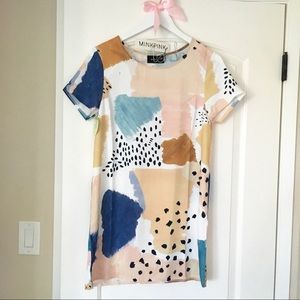MINKPINK Multicolor Abstract Dress